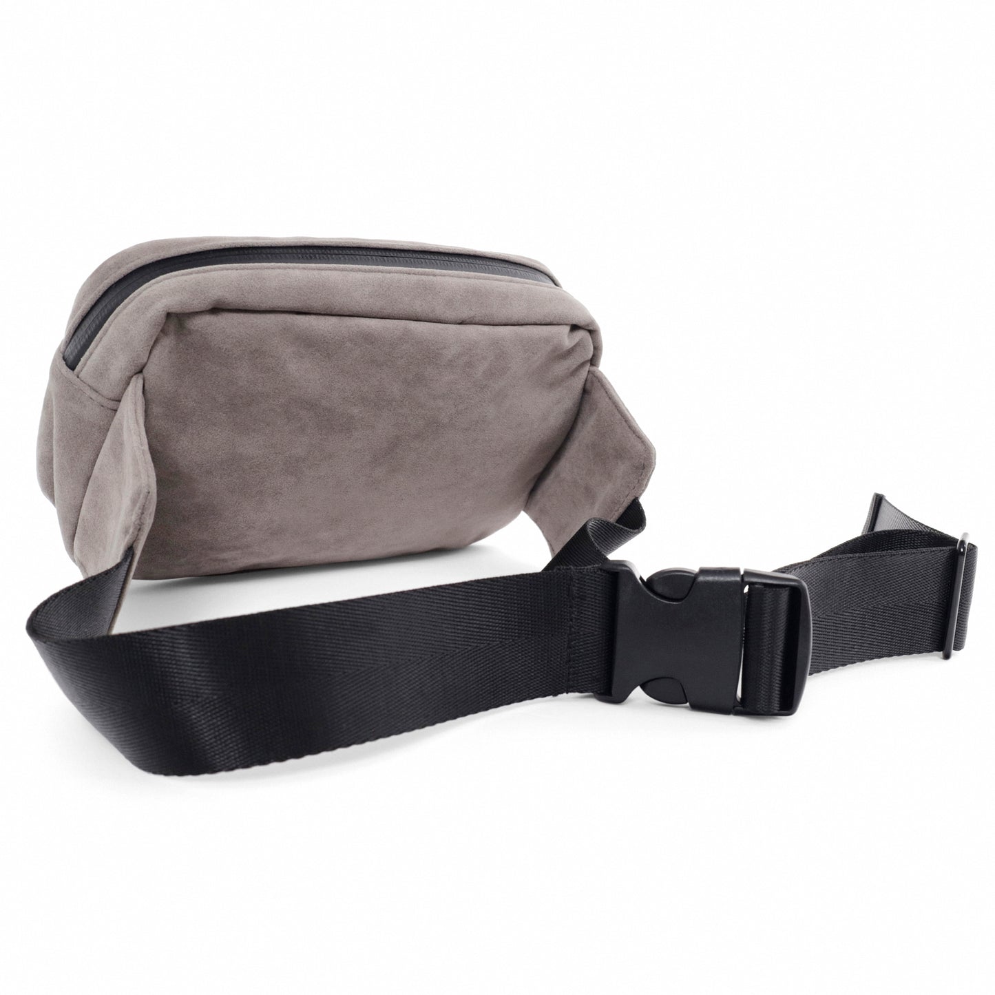 high-quality Gray Suede Bag