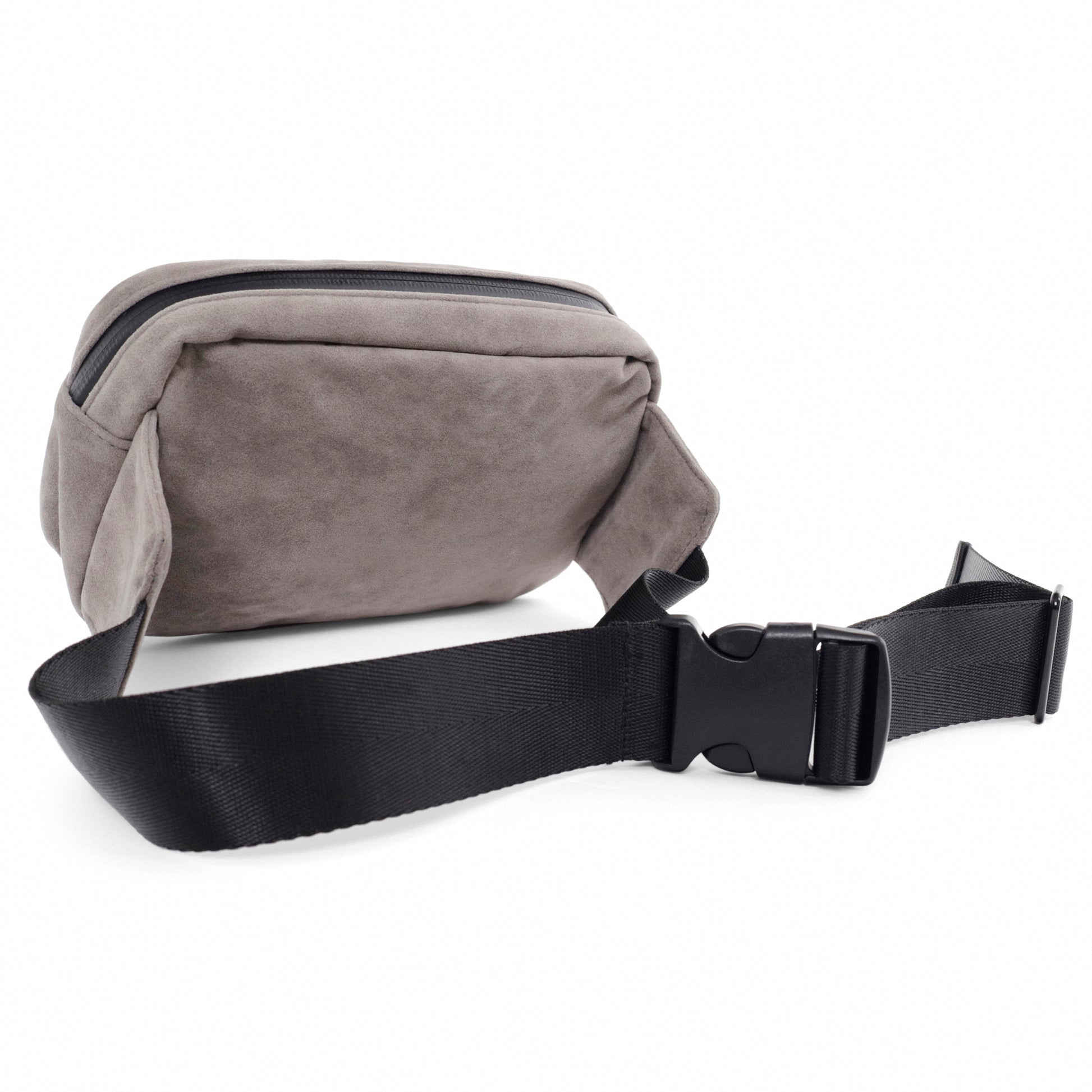 high-quality Gray Suede Bag