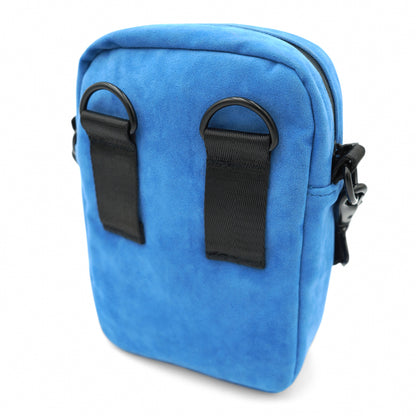 Stash Bag in Suede Blue belt loop