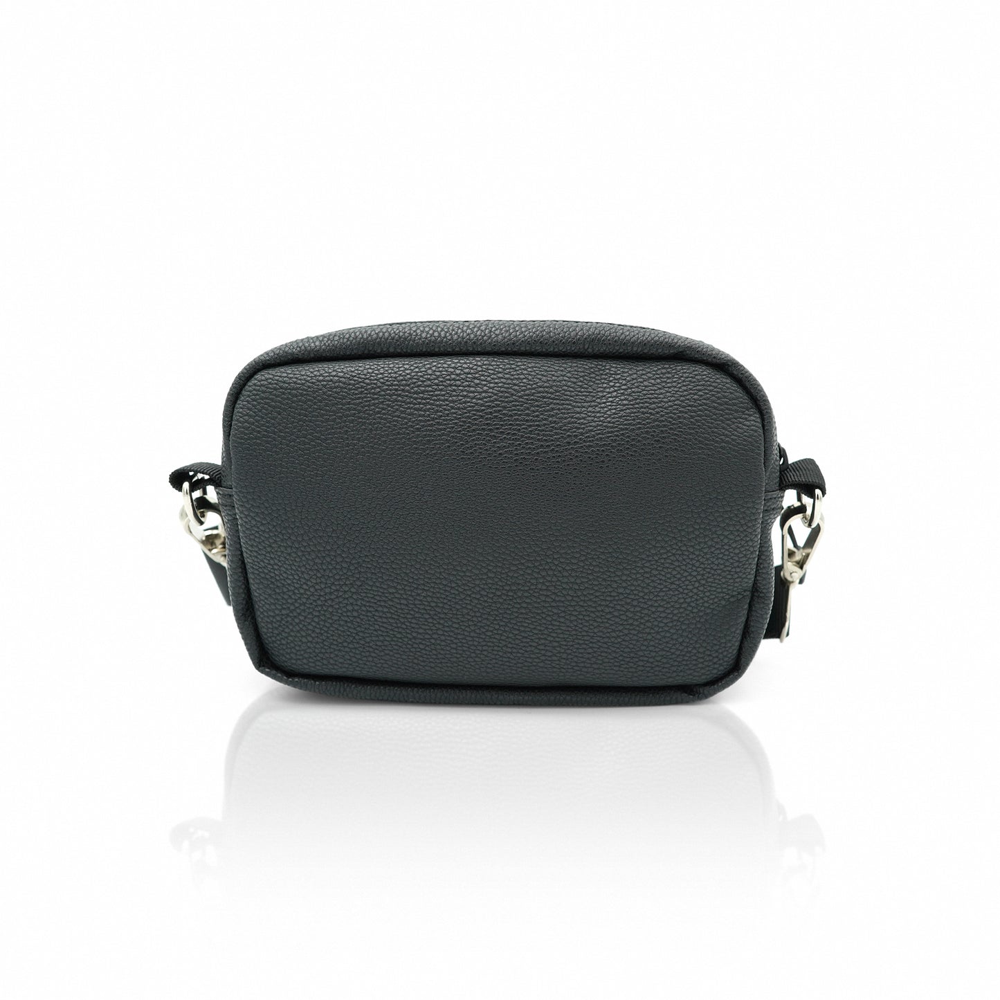 Snap Cross-body Bag  with quality black vegan leather